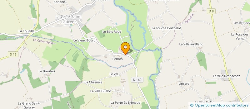localisation de l'entreprise EARL DE PENROS - MENEZO à LA GREE-SAINT-LAURENT