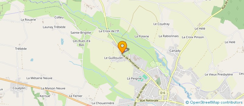 localisation de l'entreprise EARL DE PENTHIEVRE à MERDRIGNAC