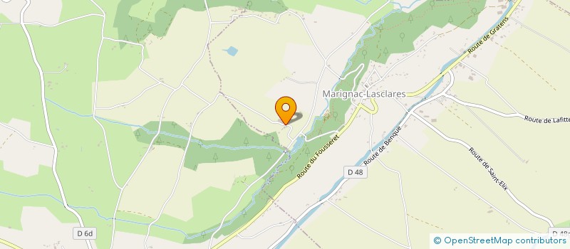 localisation de l'entreprise EARL DE PERAYNES  MARIGNAC-LASCLARES