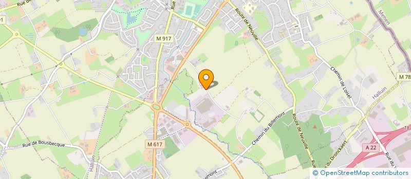 localisation de l'entreprise EARL DE PERUWELTZ à HALLUIN