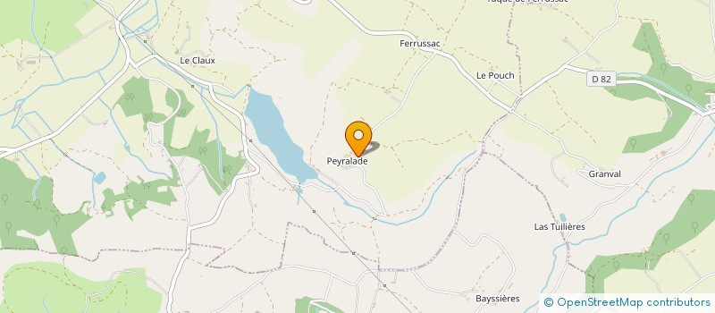 localisation de l'entreprise EARL DE PEYRALADE  ROQUECOR