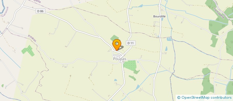 localisation de l'entreprise EARL DE PEYRET  GENSAC