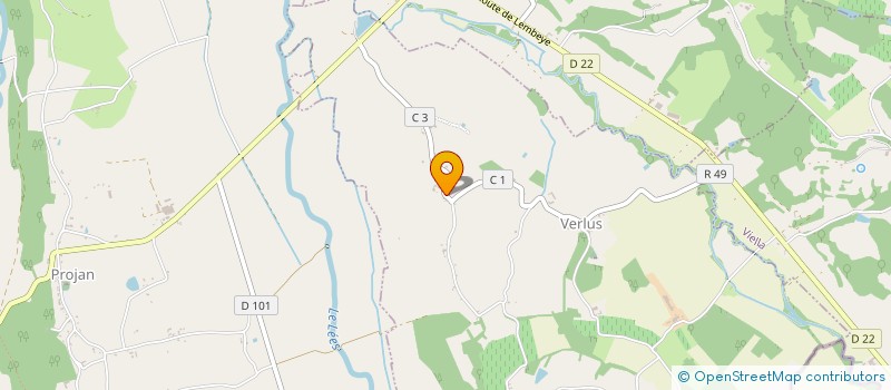 localisation de l'entreprise EARL DE PEYRONS  SEGOS