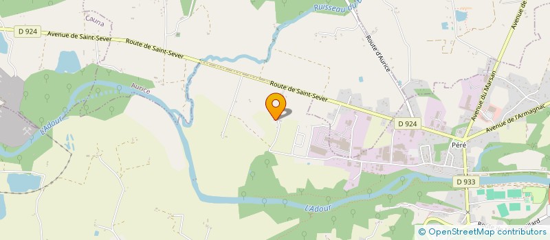 localisation de l'entreprise EARL DE PEYROUAT  SAINT-SEVER