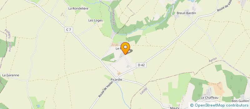 localisation de l'entreprise EARL DE PICARDIE  AYRON