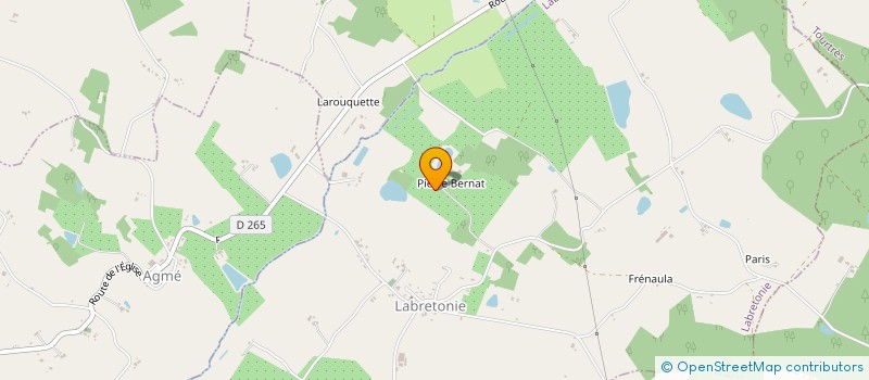 localisation de l'entreprise EARL DE PIERREBERNAT à LABRETONIE