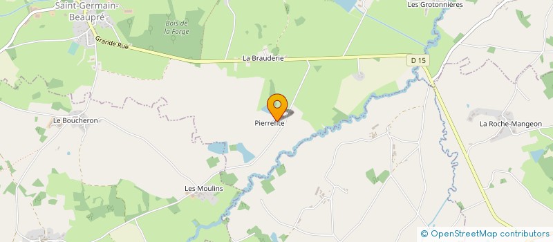 localisation de l'entreprise EARL DE PIERREFITTE à SAINT-GERMAIN-BEAUPRE