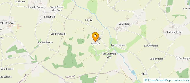 localisation de l'entreprise EARL DE PILLOUSE  TREMOREL