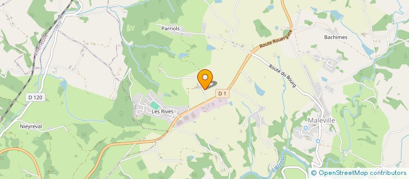 localisation de l'entreprise EARL DE PINSON  MALEVILLE