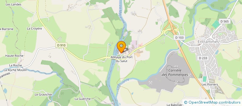 localisation de l'entreprise EARL DE PLAISANCE à ENTRAMMES