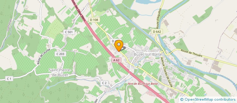 localisation de l'entreprise EARL DE POMAREDE à BUZET-SUR-BAISE