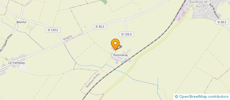 localisation de l'entreprise EARL DE POMMERAY à BAILLEAU-LE-PIN