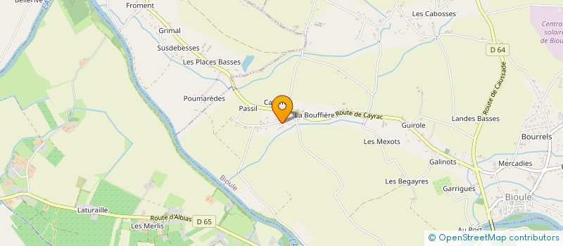 localisation de l'entreprise EARL DE PONTAYSE à BIOULE