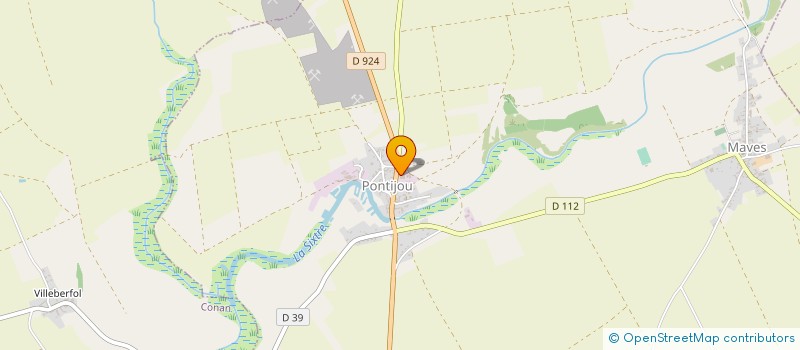 localisation de l'entreprise EARL DE PONTIJOU  MAVES
