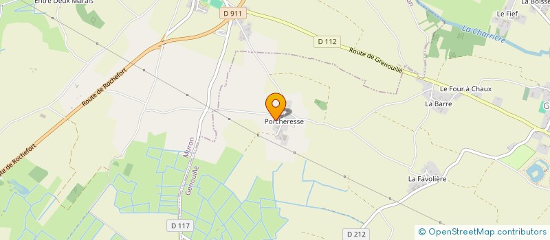 localisation de l'entreprise EARL DE PORCHERESSE à GENOUILLE