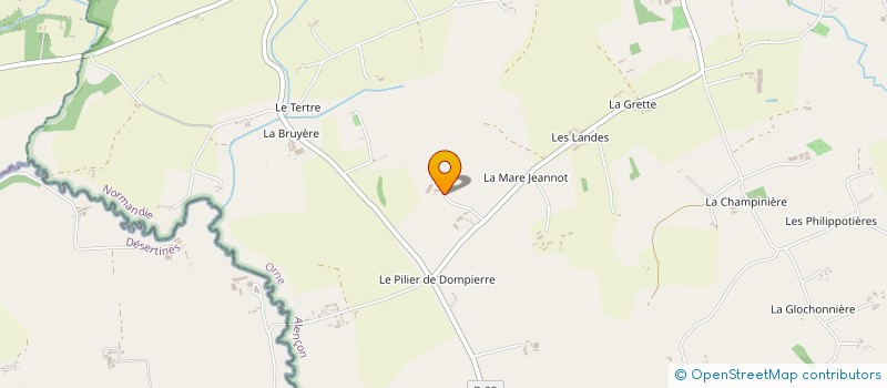 localisation de l'entreprise EARL DE PORET à MANTILLY