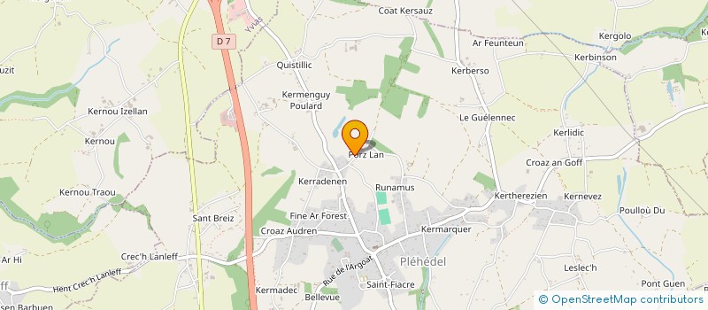 localisation de l'entreprise EARL DE PORS DON à GOMMENEC'H