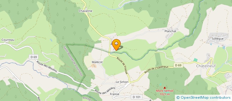 localisation de l'entreprise EARL DE PRAMOL à SAINT-BONNET-LE-COURREAU