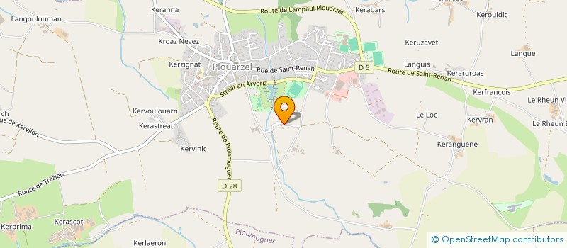 localisation de l'entreprise EARL DE PRAT ARZEL à PLOUARZEL