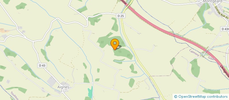 localisation de l'entreprise EARL DE PROUDHOM  AIGNES