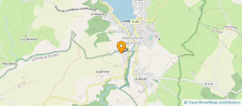 localisation de l'entreprise EARL DE PRUNHAC  AYSSENES