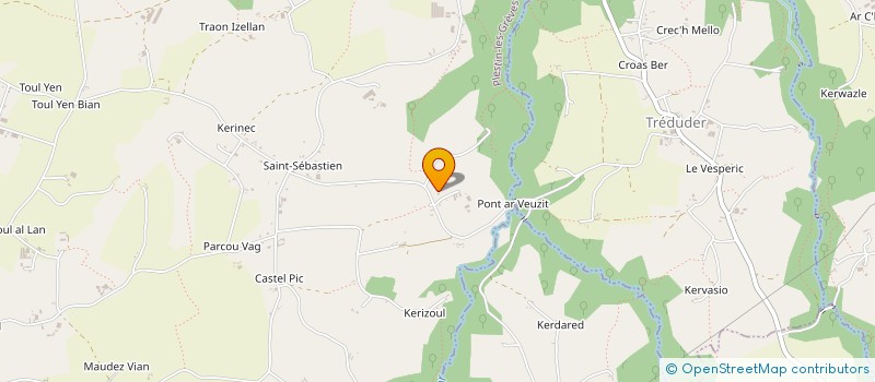 localisation de l'entreprise EARL DE PUNS HIR à PLESTIN-LES-GREVES