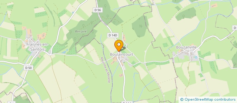 localisation de l'entreprise EARL DE QUEMAINE  BOULAINCOURT