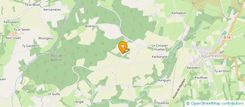 localisation de l'entreprise EARL DE QUISTILLIC  LOQUEFFRET