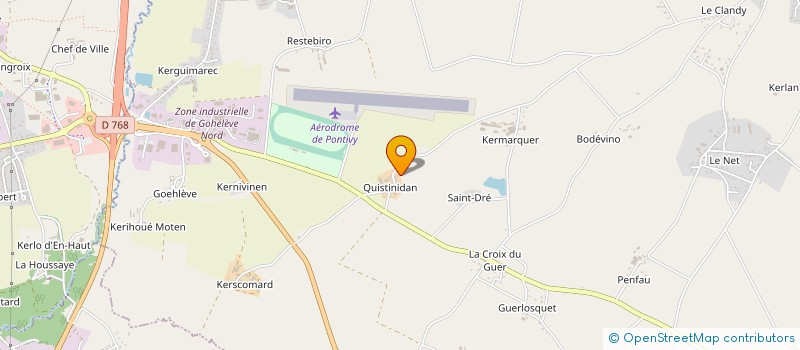 localisation de l'entreprise EARL DE QUISTINIDAN à NOYAL-PONTIVY