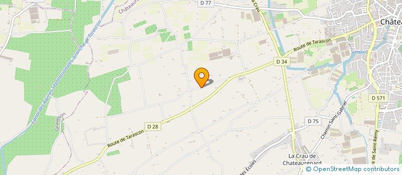 localisation de l'entreprise EARL DE RAAM à CHATEAURENARD