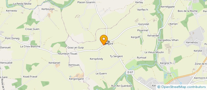 localisation de l'entreprise EARL DE RANGARE à GOUDELIN