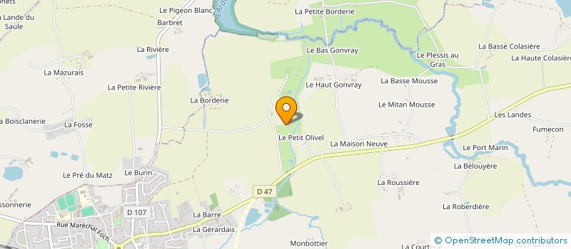 localisation de l'entreprise EARL DE RENAUDET à RETIERS