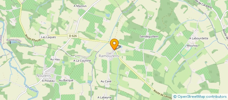 localisation de l'entreprise EARL DE RIBERON  EAUZE