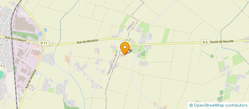 localisation de l'entreprise EARL DE RONVILLE à CHILLEURS-AUX-BOIS