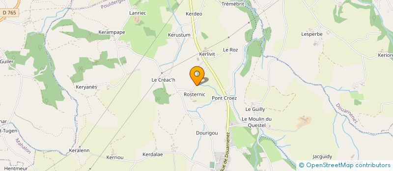 localisation de l'entreprise EARL DE ROSTERNIC à POULDERGAT