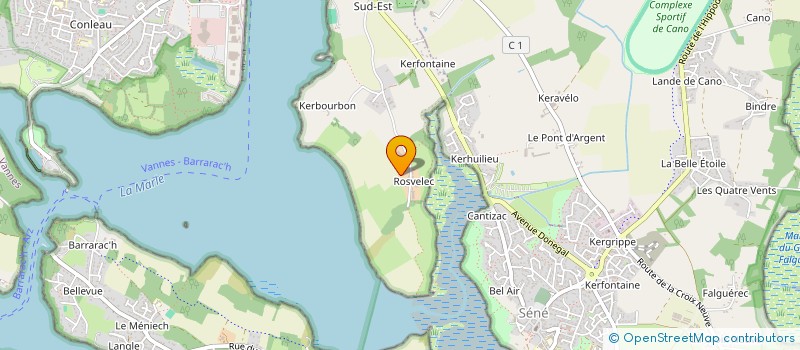 localisation de l'entreprise EARL DE ROSVELLEC à VANNES