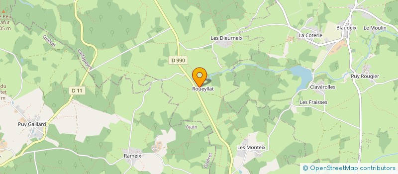 localisation de l'entreprise EARL DE ROUEILLAT  LADAPEYRE