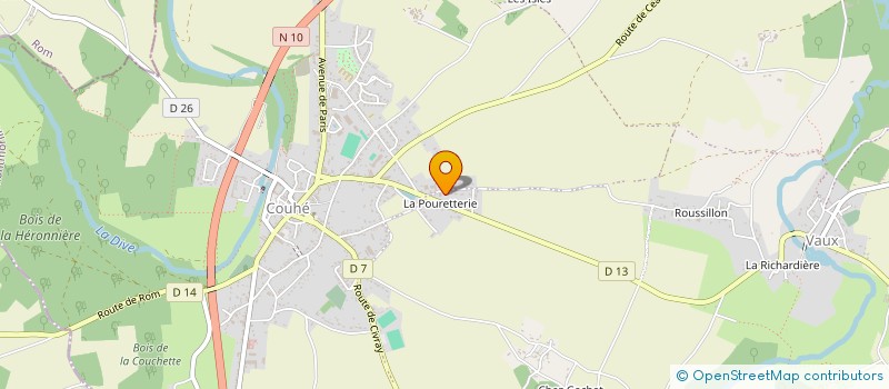 localisation de l'entreprise EARL DE ROUSSILLON à VALENCE-EN-POITOU