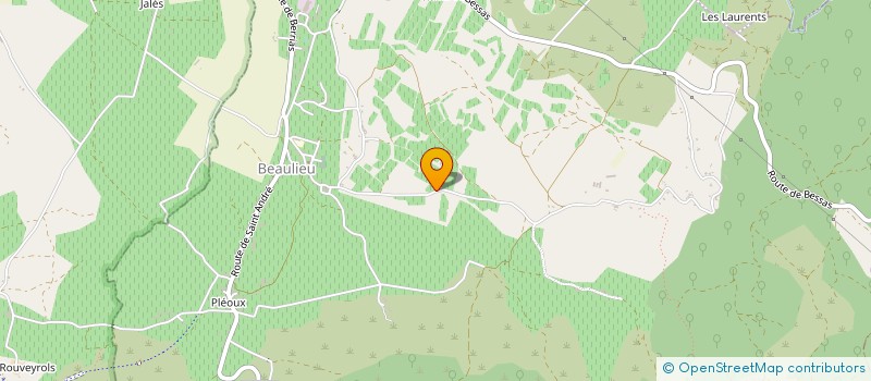 localisation de l'entreprise EARL DE ROUVERY  BEAULIEU