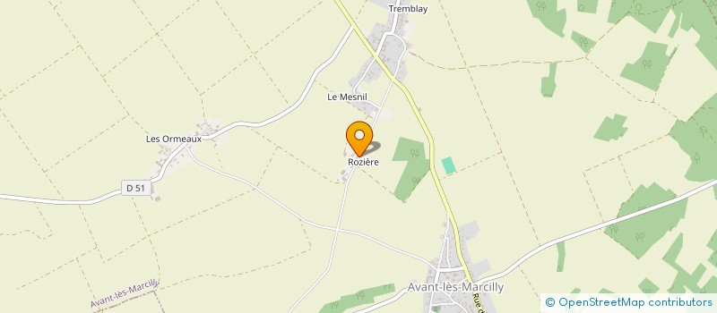 localisation de l'entreprise EARL DE ROZIERES à AVANT-LES-MARCILLY