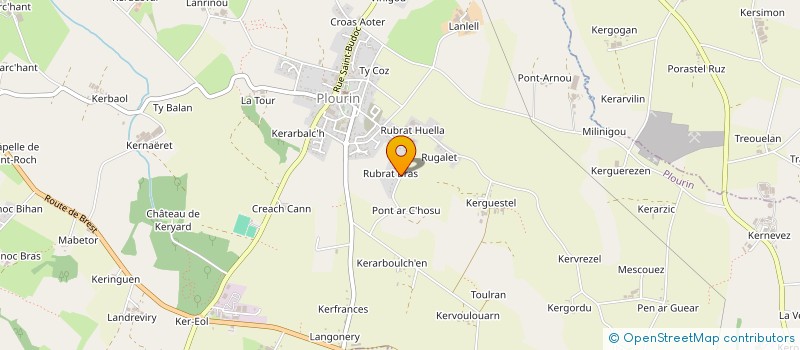 localisation de l'entreprise EARL DE RUBRAT LANLELL à PLOURIN