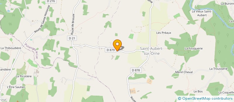 localisation de l'entreprise EARL DE SAINT AUBERT à PUTANGES-LE-LAC