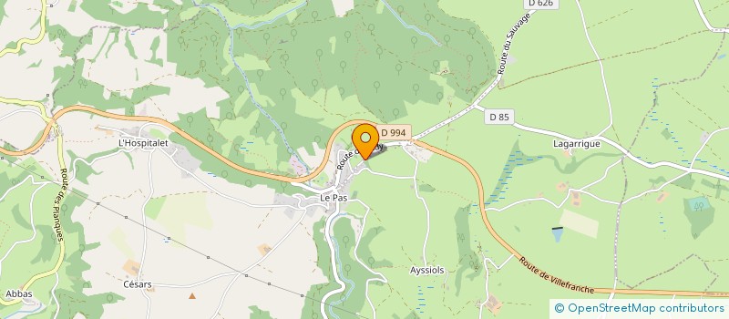 localisation de l'entreprise EARL DE SAINT JOSEPH  DRUELLE BALSAC