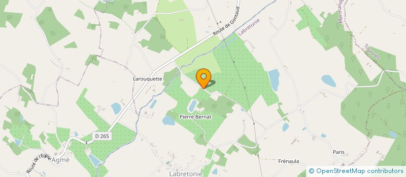 localisation de l'entreprise EARL DE SAINT MARCQ  MONTIGNAC-TOUPINERIE