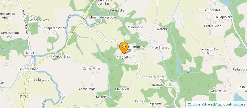 localisation de l'entreprise EARL DE SAINT YVES à PRIZIAC