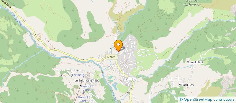 localisation de l'entreprise EARL DE SAINTE BRIGITTE à ALLOS