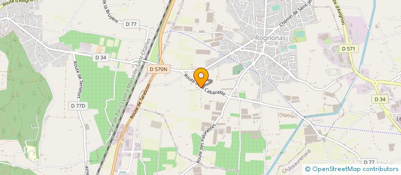 localisation de l'entreprise EARL DE SATRE à ROGNONAS