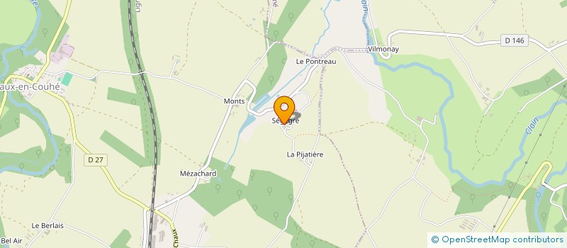 localisation de l'entreprise EARL DE SEGEGRE à VALENCE-EN-POITOU