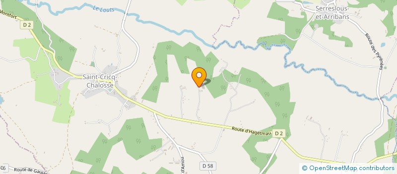 localisation de l'entreprise EARL DE SENDU  SAINT-CRICQ-CHALOSSE