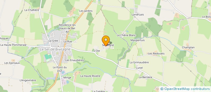 localisation de l'entreprise EARL DE SEVRIGNE  LE SEL-DE-BRETAGNE